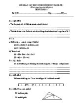 20 Đề kiểm tra khảo sát chất lượng học sinh giỏi Toán lớp 2